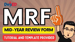 MIDYEAR REVIEW FORM MRF  DEPED FORM  ICT TECH GURU  IPCRF [upl. by Ahsan]