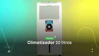 Climatizador de aire portátil fríocalor 3 velocidades 2100W Philco  94CP2022FCP [upl. by Adnwahs]