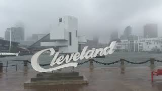 Vehicles Push Through Intense Rain as Tornadic Storms Batter Cleveland [upl. by Ahseiym]