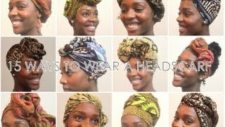 How To 15 Ways To Wear a Headscarf [upl. by Callida]