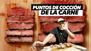 ¿Cuáles son los PUNTOS DE COCCION DE LA CARNEconoces los Términos de cocción de la carne  COCCION [upl. by Silvan870]