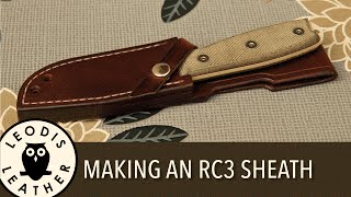 Making a Leather Rat Cutlery RC3 Sheath [upl. by Evin]