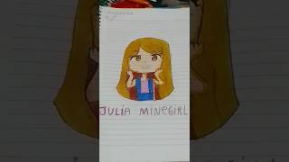 Julia minegirl🎮drawing juliaminegril pedidoCruelprincess123 fy viralvideo [upl. by Docile]