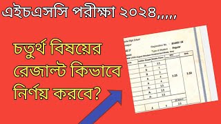 HSC 2024 চতুর্থ বিষয়ের রেজাল্ট কিভাবে নির্ণয় করবে জরুরি নোটিশ  HSC 24 exam [upl. by Jeanie]