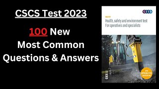 CSCS Test UK  100 New QampA  CSCS Card UK 2023  CITB health and safety Test 2023  CSCS Mock Test [upl. by Sarge]