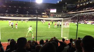 Yohan Cabaye free kick Vs West Ham slowmo [upl. by Melton]