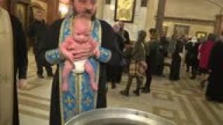 Five hundred infants baptized in a single ceremony [upl. by Irish189]