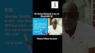 Sir Vivian Richards about Virat Kohli goatviratkohli babarazam sachintendulkar shorts cricket [upl. by Ynneh]