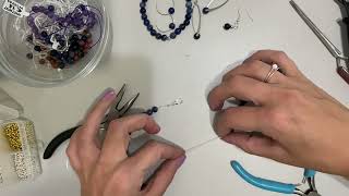 Creating a beaded necklace with pendant [upl. by Cassiani]