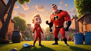 Incredibles 2 Fight Scene in Full Jack Jack vs Raccoon Exclusive [upl. by Giffer]