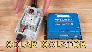 SOLAR ISOLATOR WIRING for a DIY camper van [upl. by Elleirda783]