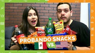 PROBANDO SNACKS MEXICO VS USA  CHRIS MINT [upl. by Jerman]