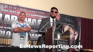 Abner Mares and Robert Garcia seconds after beating jesus cuellar  EsNews Boxing [upl. by Ludlow514]