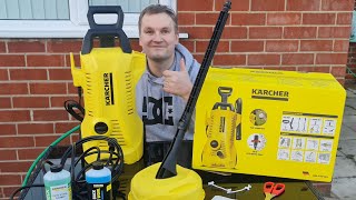 Karcher K2 max bar 110 1400W360LH145£ pressure washerReviev assembly and testing [upl. by Islean146]