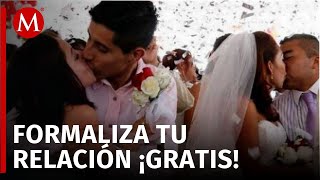 El Registro Civil de la CdMx celebra 165 años con bodas colectivas gratis [upl. by Zane]