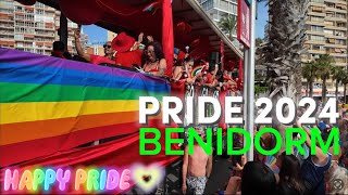 BENIDORM PRIDE 2024 benidorm sobenidorm somethingforeverybody pride benidormbeach spain [upl. by Retsam]