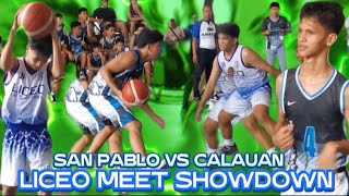 LICEO MEET  SAN PABLO VS CALAUAN [upl. by Zuzana158]