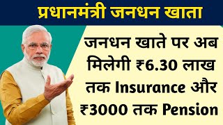 Insurance and Pension Benefits of Jan Dhan account  PMJDY New Rules and Benefits  Rupay Insurance [upl. by Venita981]