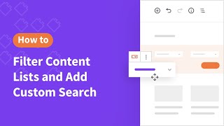 Filter Content Lists and Add Custom Search [upl. by Cassandre534]