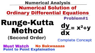 8 RungeKutta Method of Second Order  Concept amp Problem1  Numerical Analysis  Numerical Methods [upl. by Joerg]