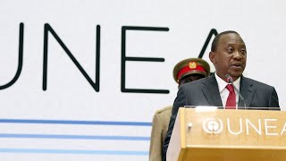 President Uhuru Kenyatta addresses heads of states and delegates at UNEP 50th anniversary [upl. by Sklar]