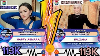 HEPPY ASMARA Vs FAUZANA Via VOTING RUSUH [upl. by Hilly360]