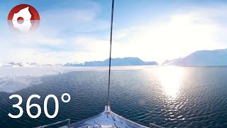 360° Sea Ice Sailing Tour in North Greenland [upl. by Veda645]