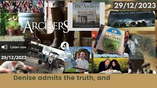 2023 12 29 The Archers Soap Opera [upl. by Odele]