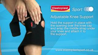 Knee Support how to apply Video by Elastoplast Sport [upl. by Attiuqihc863]