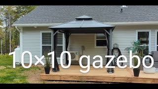 10 ×10 Gazebo Easy assembly [upl. by Mohandas790]