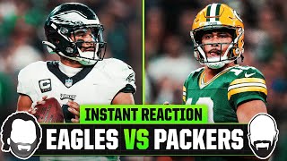 NFL Week 1 Instant Reaction  Philadelphia Eagles vs Green Bay Packers [upl. by Dralliw]