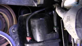 Renault Clio 3 DCI  Changement du filtre à carburant [upl. by Ebeohp]