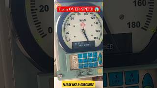 Over Speed Train😱 train alplocopilot railway locomotive automobile indianrailways shorts alp [upl. by Noyek]