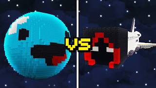 Skeppy vs BadBoyHalo SPACE House Battle  Minecraft [upl. by Ainwat]