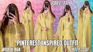 Pinterest inspired outfit Recreate under 3500 worth 86k outfit from scratch cutting ampstitch [upl. by Tarsus742]