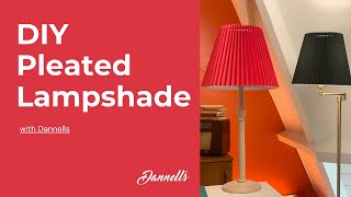 DIY Pleated Lampshade [upl. by Dolli]