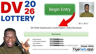 How to apply for DV lottery 2026 stepbystep  Picture size tutorials and Submit process Approved [upl. by Adnohs676]