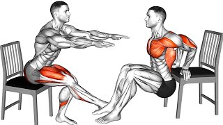 4 Minutes  Full Body Chair Workouts At Home [upl. by Harold818]