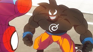 Goku vs Spider Man RAP BATTLE [upl. by Nyrrek762]