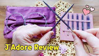 Lovely KnitPro J’Adore Needle Set Review 심쿵 ♡ 니트프로 자도르 리뷰 [upl. by Oakman]