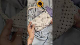 Handmade macrame shoulder bag  diy macrame bags  macrame shoulder bag  Macrame bag how to make [upl. by Ennasor]