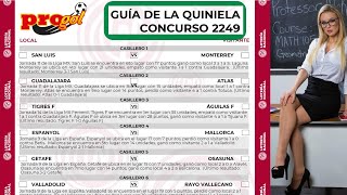 Guia de la Quiniela Progol 2249 [upl. by Barby260]