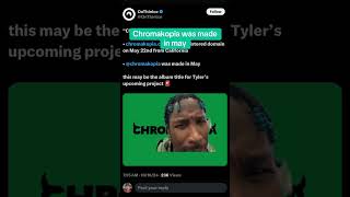 TYLER THE CREATOR NEW SONG amp POSSIBLY ALBUM CHROMAKOPIA [upl. by Inalawi]