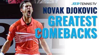 Novak Djokovic Greatest ATP Comebacks [upl. by Longan710]