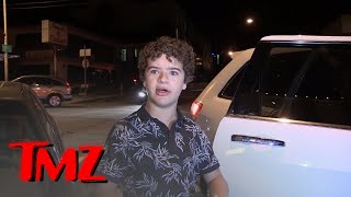 Stranger Things Star Gaten Matarazzo is Very AntiSpoilers for Season 2  TMZ [upl. by Weinert]