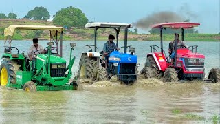 सबको धो डाला तालाब में Mahindra Arjun NOVO 605 4wd New Holland 3630 4x4 John Deere 5050 Tractor [upl. by Arais]