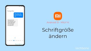 Schriftgröße ändern  Xiaomi Android 13  MIUI 14 [upl. by Koah990]