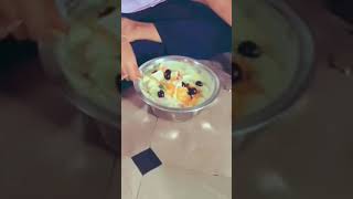 making fruit salad yummy yummy salad made by me🤤😋 [upl. by Gnauq]