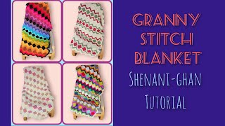 Granny Stitch Blanket  Shenanighan Afghan [upl. by Dhruv]