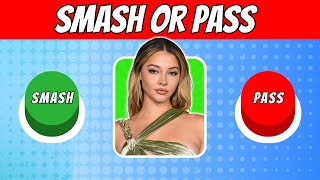 SMASH or PASS 100 OPTIONS  Female TV Characters Edition 2024  QUIZ WAVEZ [upl. by Ias]